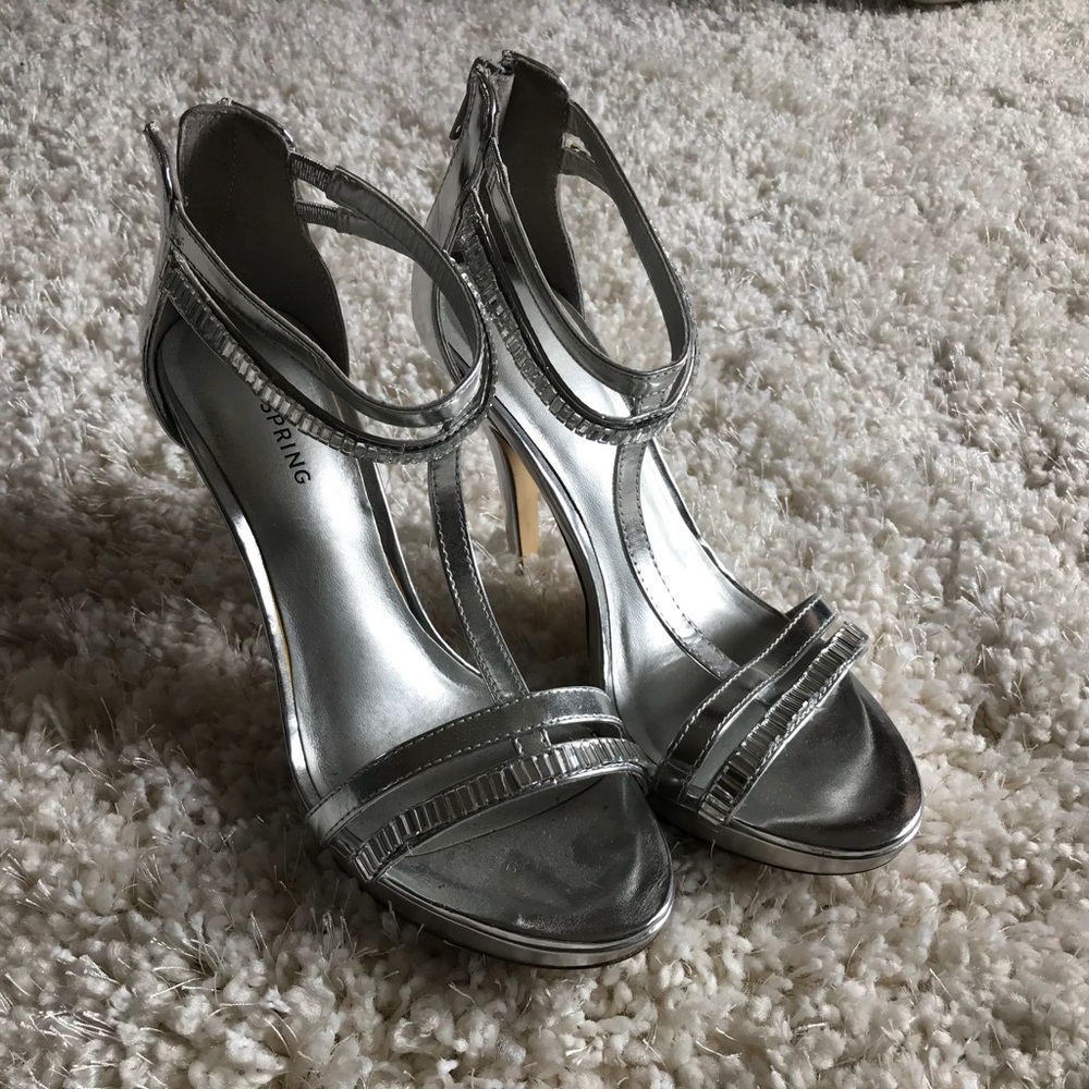 Silver heels